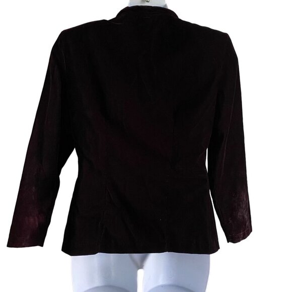 La Belle Black Long Sleeve Button Down Jacket Blazer Size 13 - Picture 6 of 12